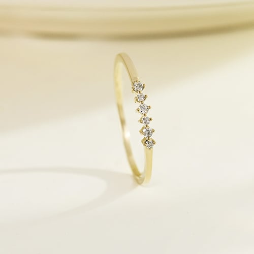 Minimalistický prsteň zo zlata s lab-grown diamantmi Casper