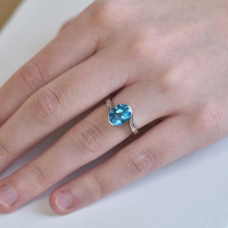 Zásnubný prsteň s topásom 26590