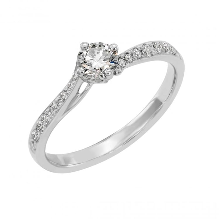 Platinový prsteň Lola