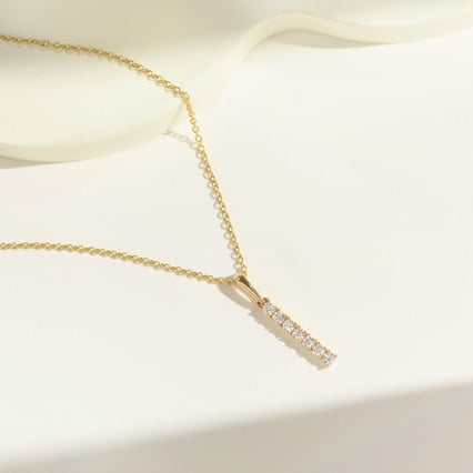 Zlatý prívesok s diamantmi Merrilin