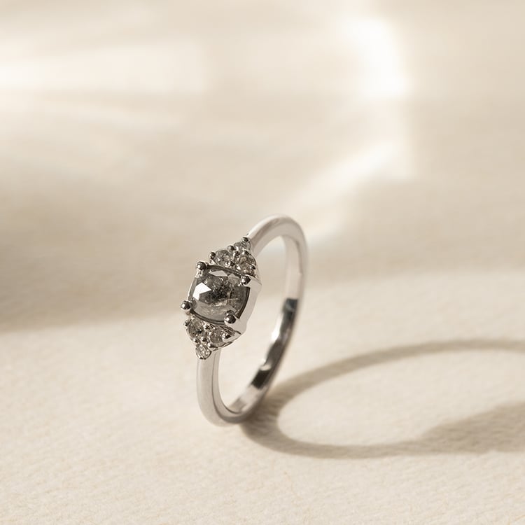 Zlatý prsteň so salt and pepper diamantom Mirko 138385