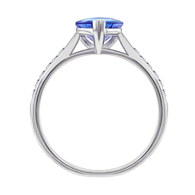 Tanzanitový zásnubný prsteň 9474