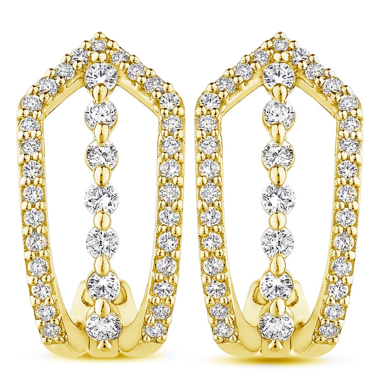 Diamantové náušnice zo zlata 51859