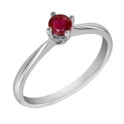 Zásnubný prsteň s rubínom Carrey