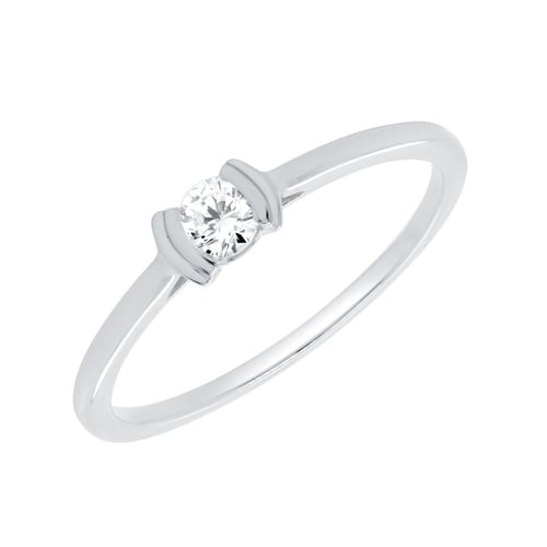 Minimalistický prsteň zo zlata s diamantom Otto