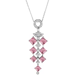 Prívesok plný turmalínov a diamantov Tiara