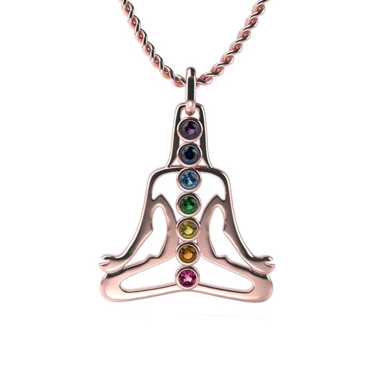 Náhrdelník Yoga z ružového zlata