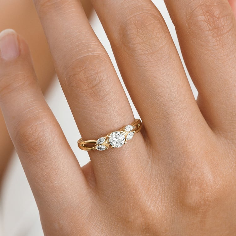 Zásnubný prsteň zo zlata s 0.42ct IGI certifikovaným lab-grown diamantom Halym 158307