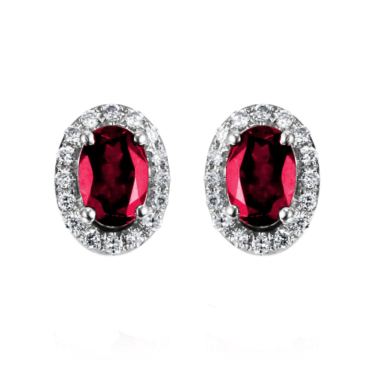 Náušnice z bieleho zlata 82749