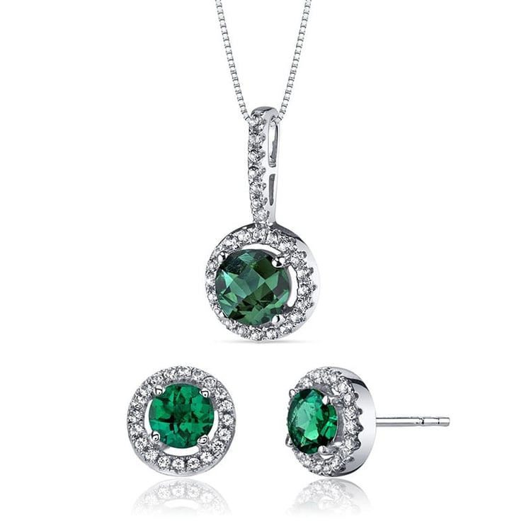 Smaragdová kolekcia šperkov zo zlata Dagney