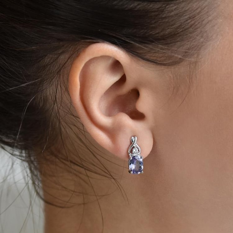 Alexandritové náušnice 14284