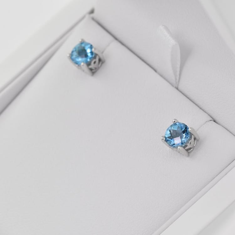 Náušnice s topásmi 7018