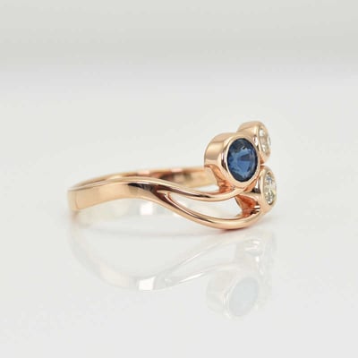 Prsteň z 18k ružového zlata