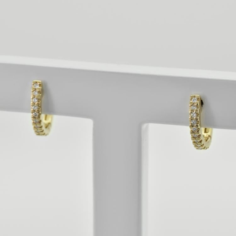 Strieborné kruhové náušnice s lab-grown diamantmi Carolin 104007