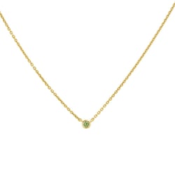 Minimalistický náhrdelník so zeleným zafírom Vieny