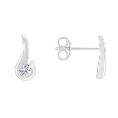 Elegantné náušnice s 0.20 ct diamantmi Janine