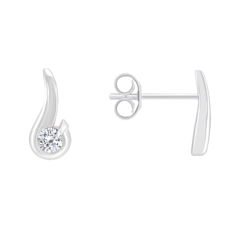 Elegantné náušnice s 0.20 ct diamantmi Janine 119913