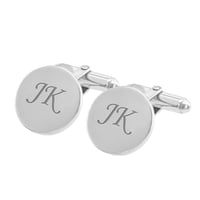 Strieborné manžetové gombíky s gravírom Stark