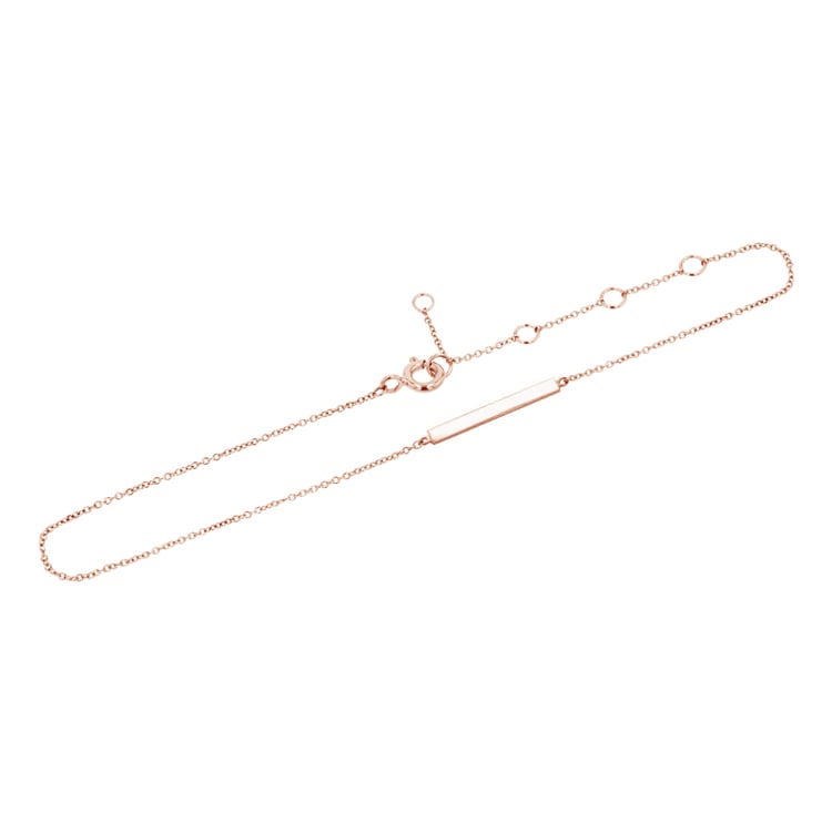 Strieborný minimalistický náramok na nohu Hawes 123550