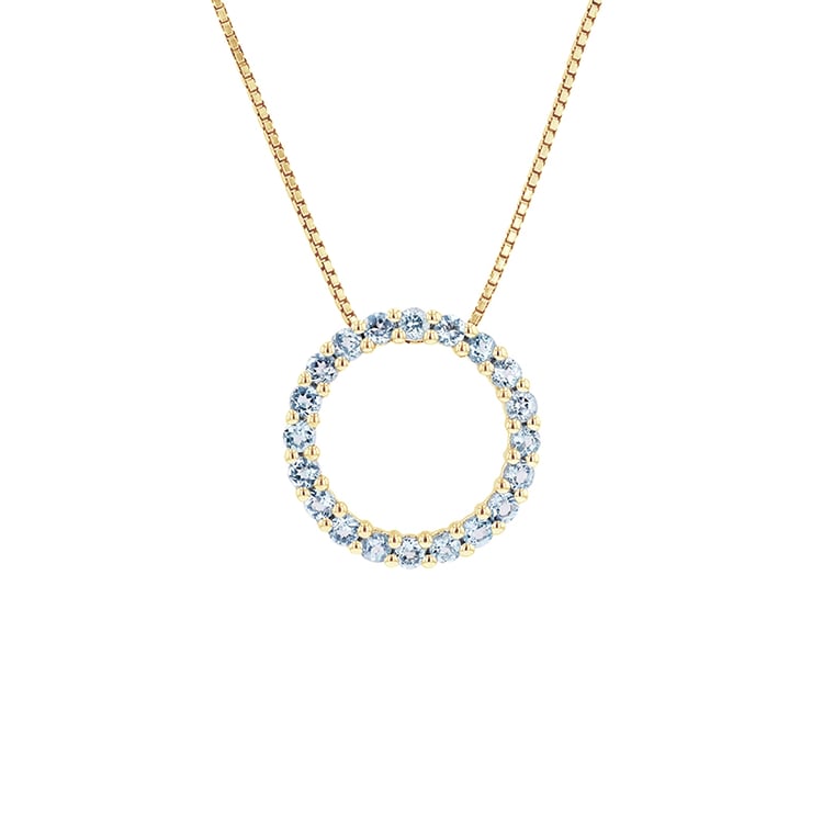 Strieborný karma prívesok so švajčiarskymi topásmi Idida