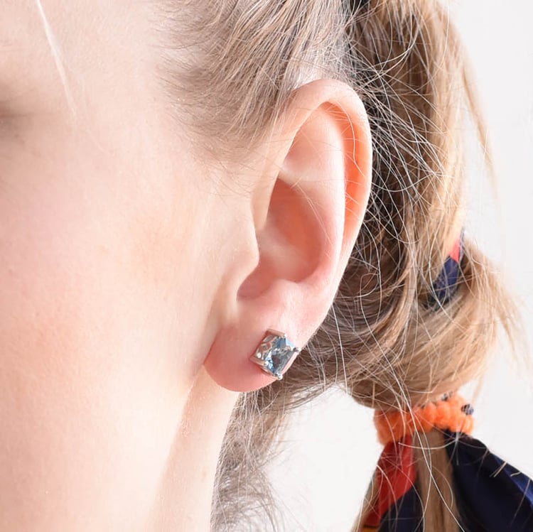 Náušnice s princess olivínmi 96439