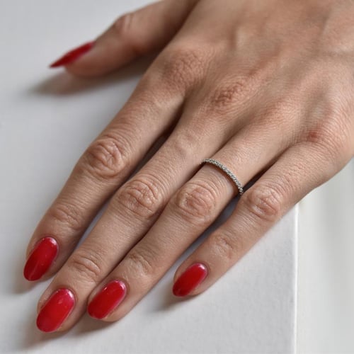 Platinový eternity prsteň s 1.25mm diamantmi Ogyn