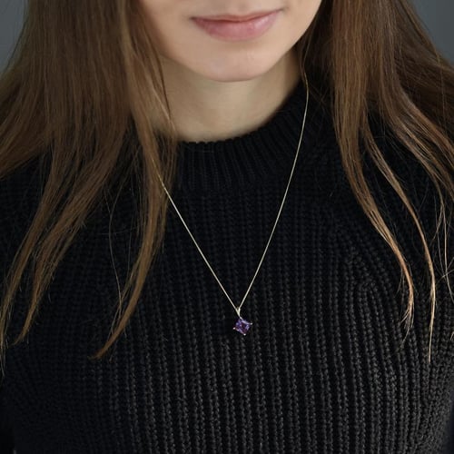 Zlatý prívesok s princess alexandritom Dalita