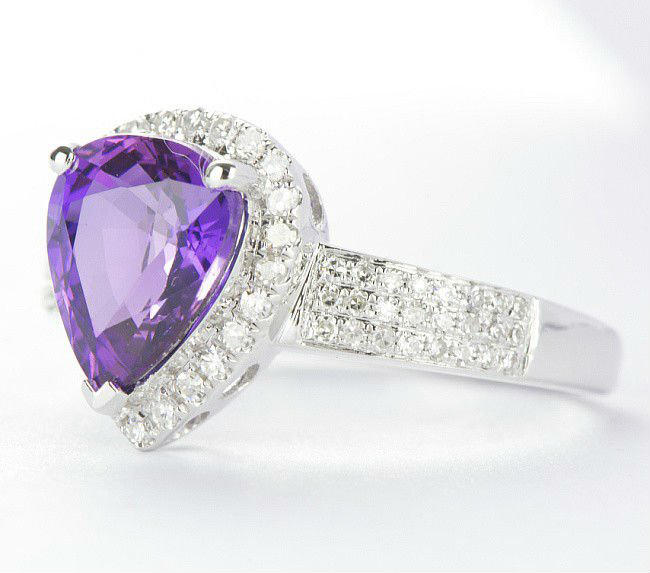 Ametystový prsteň 2426