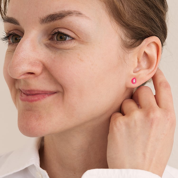 Keramické náušnice s lab-grown diamantmi Noreen 121882