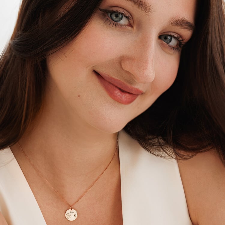 Zlatý prívesok Malý princ s líškou a gravírom 157463