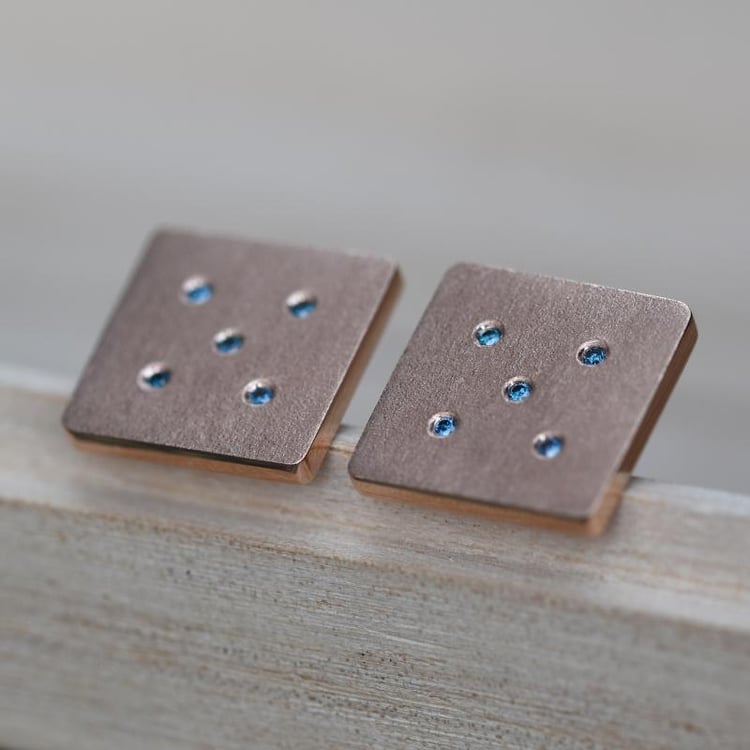 Manžetové gombíky z ružového zlata 9374