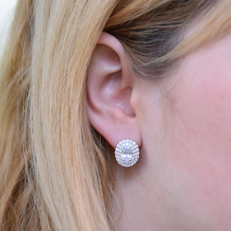 Strieborné náušnice plné zirkónov 18250