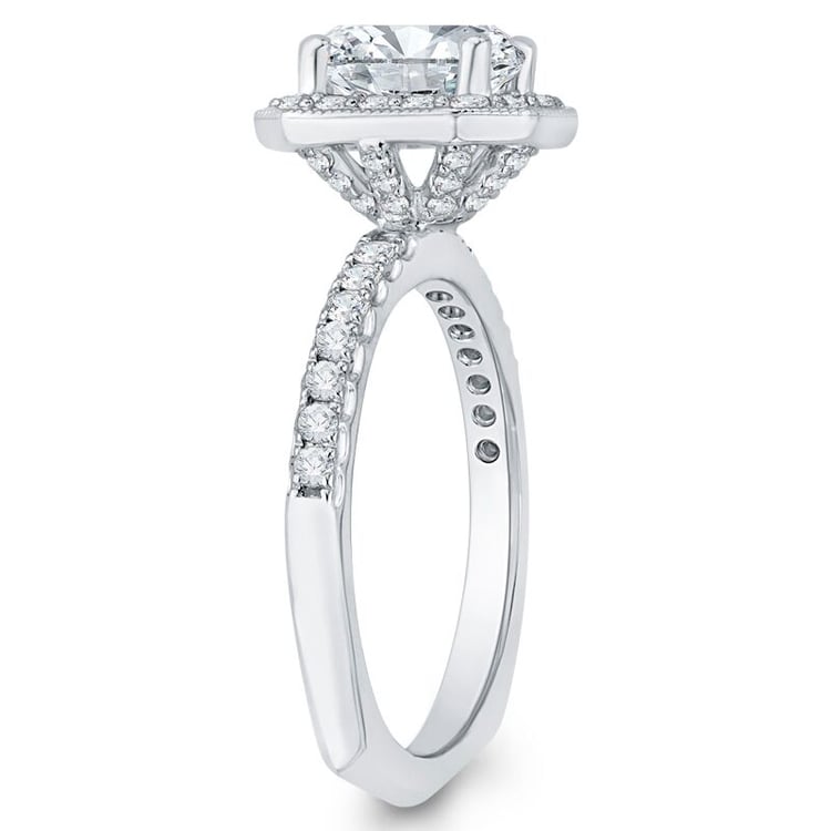 Zlatý zásnubný prsteň s diamantmi 46482