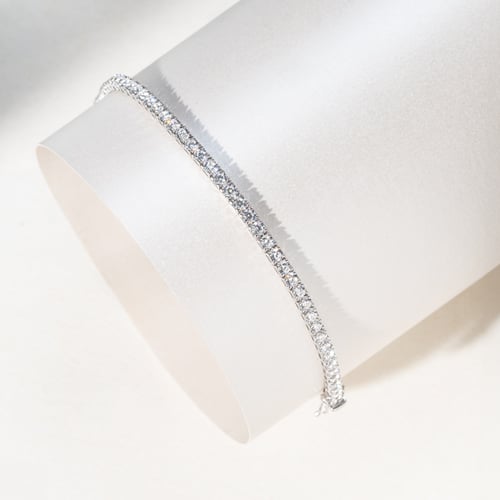 Zlatý tenisový náramok s diamantmi Selles
