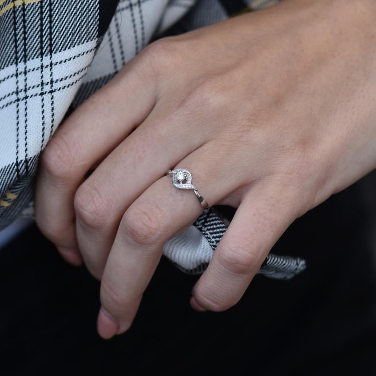 Diamantový zlatý prsteň 35525