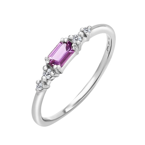 Prsteň s emerald zafírom a diamantmi Taia