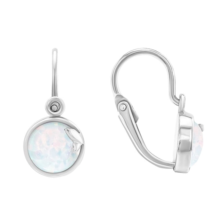 Detské zlaté náušnice s opálmi 30947