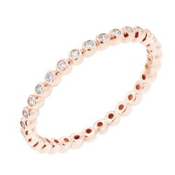 Minimalistický guličkový prsteň s diamantmi Ruiz