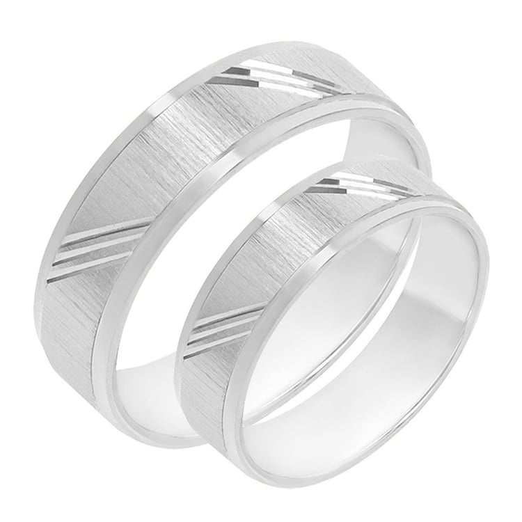 Snubné prstene z bieleho zlata 77821