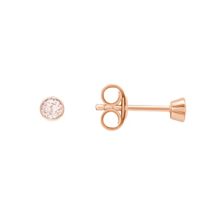 Minimalistické bezel náušnice s morganitmi Viosa