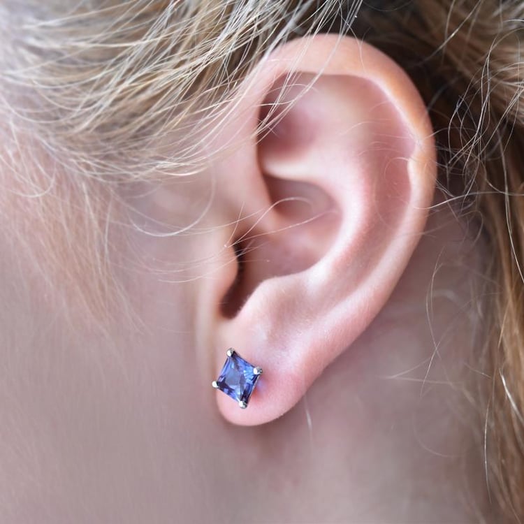 Náušnice s alexandritmi 31039