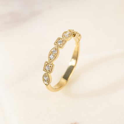 Eternity prsteň s bielymi lab-grown diamantmi Octave