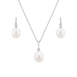 Zlatá perlová kolekcia s diamantmi Elzaida