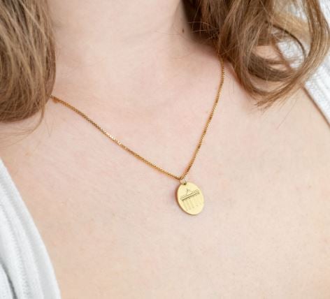 Personalizovaný strieborný prívesok Brandenburská brána