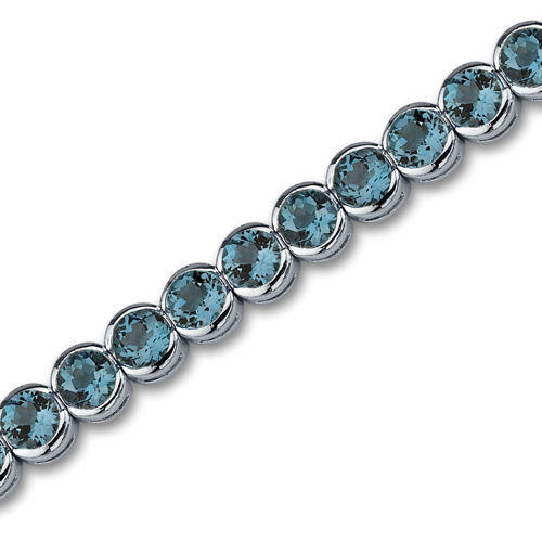 Striebroný náramok s topásmi Lajdli 6269