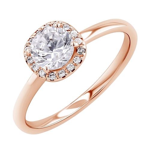 Halo zásnubný prsteň s lab-grown diamantmi Zarah