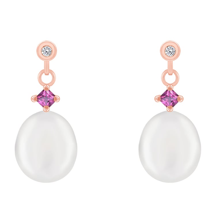 Zafírové perlové náušnice 39343