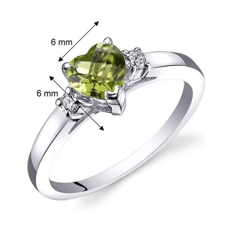 Olivín a diamanty v zlatom prsteni 28049