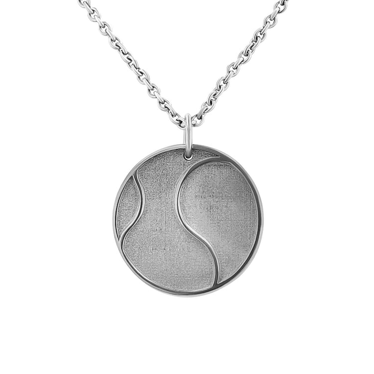 Strieborný prívesok lopta s gravírom vašej voľby Tennis 124131
