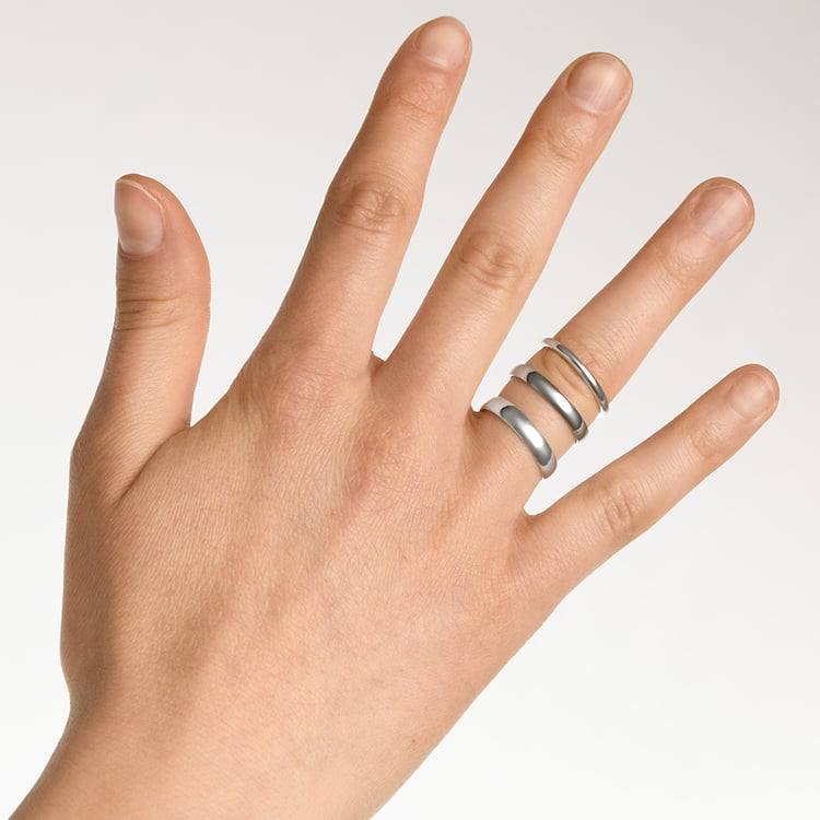 Pologuľaté svadobné prstene zo zlata Amma 156842